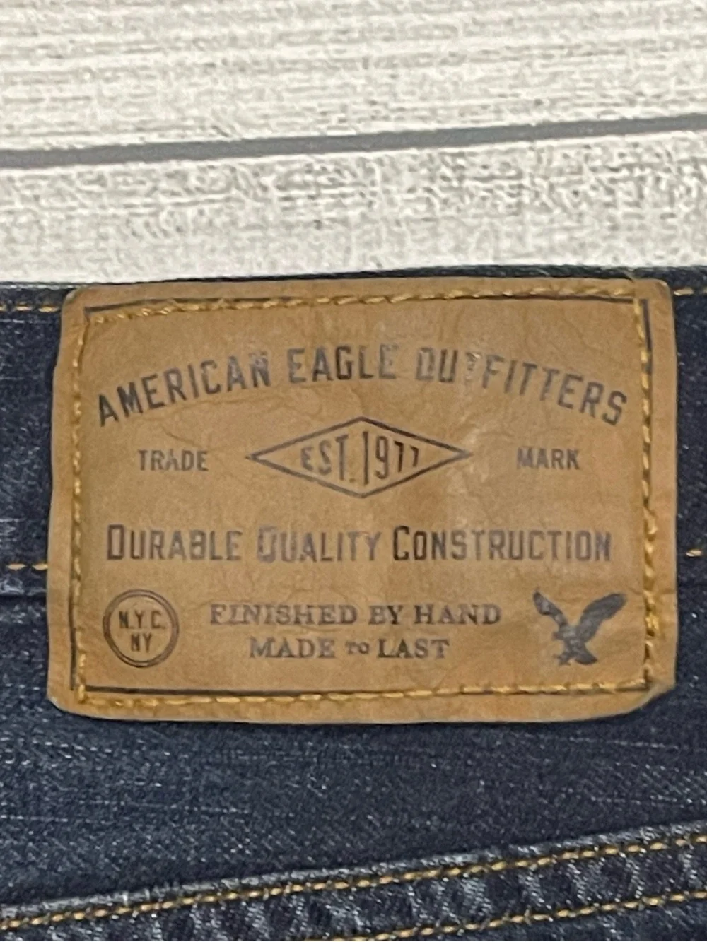 American Eagle Original Straight Jeans 31x30 Dark Wash Y2K Denim Skater
